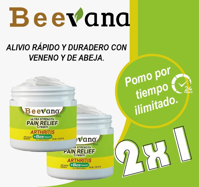 Beevana: Crema de Abeja para Dolores Y Articulaciones 2x1