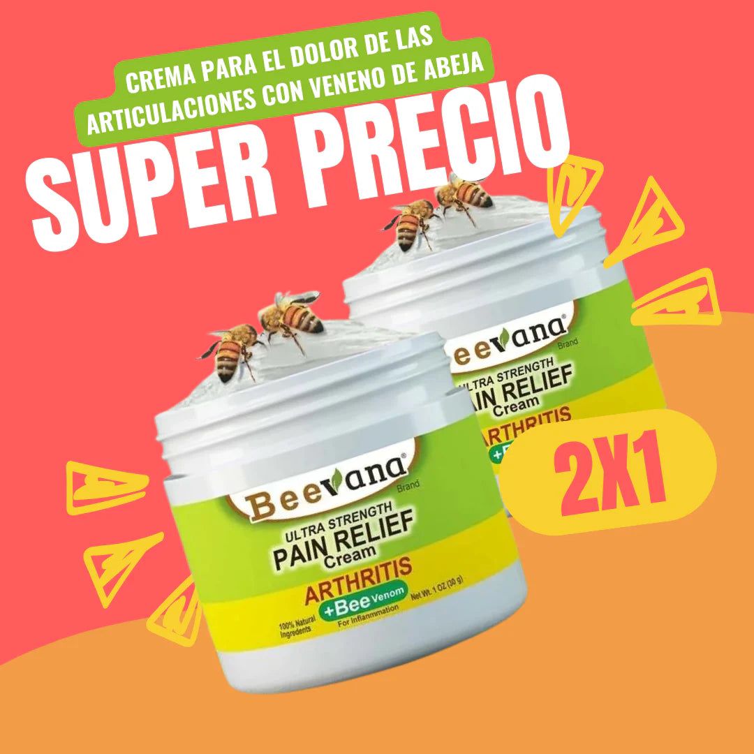 Beevana: Crema de Abeja para Dolores Y Articulaciones 2x1