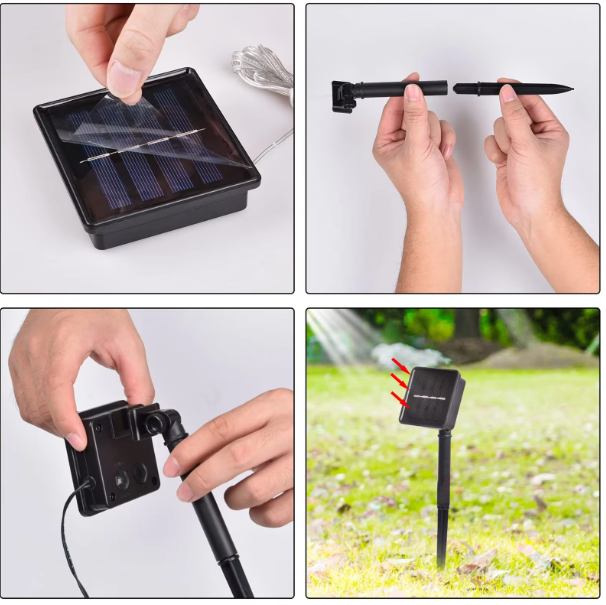 SolarGlow™ - 20 METROS con 200 LUCES LED que brillan gratis toda la noche, todos los días