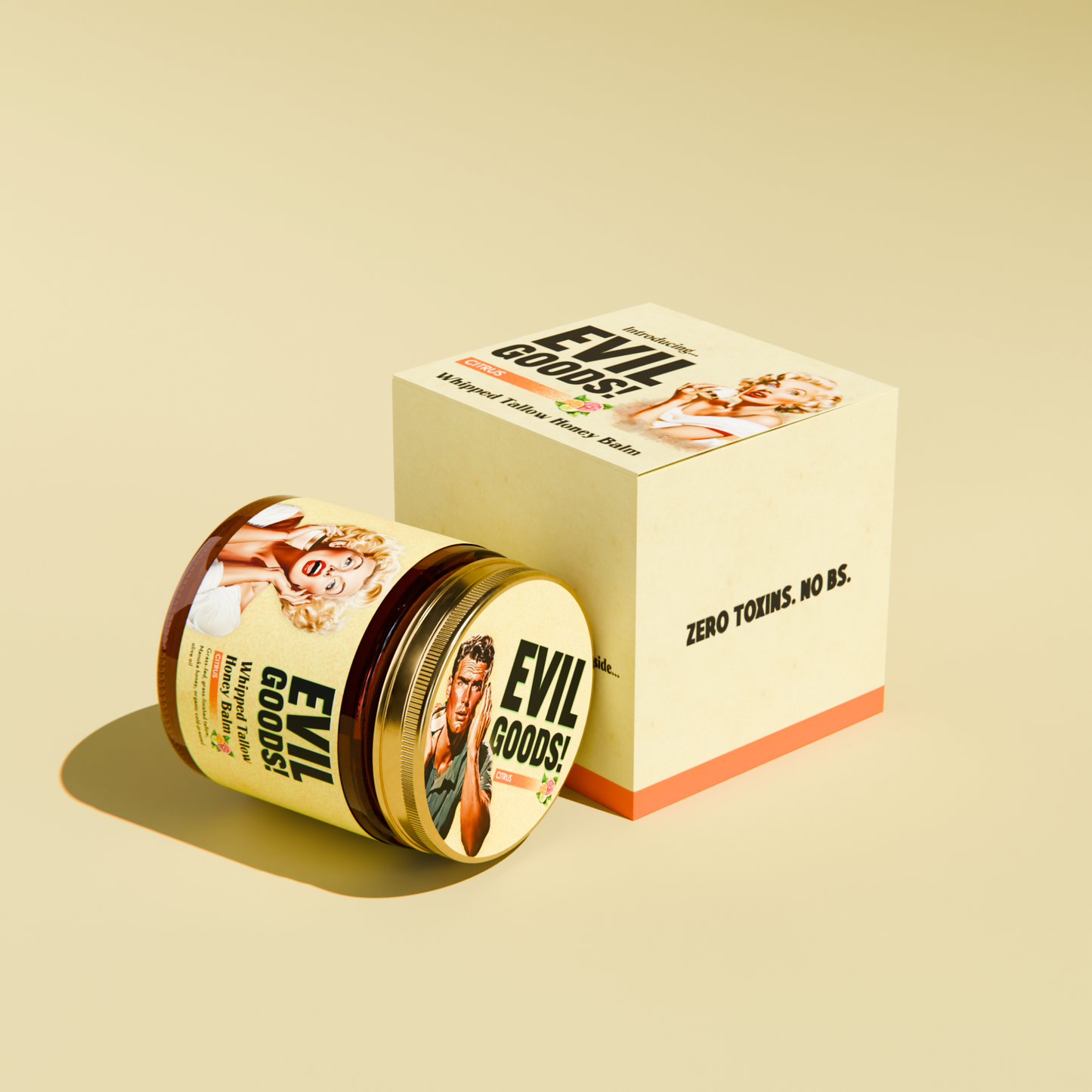 EVIL GOODS®: Sebo de Res, Miel de Manuka y Caléndula - 100% ORIGINAL