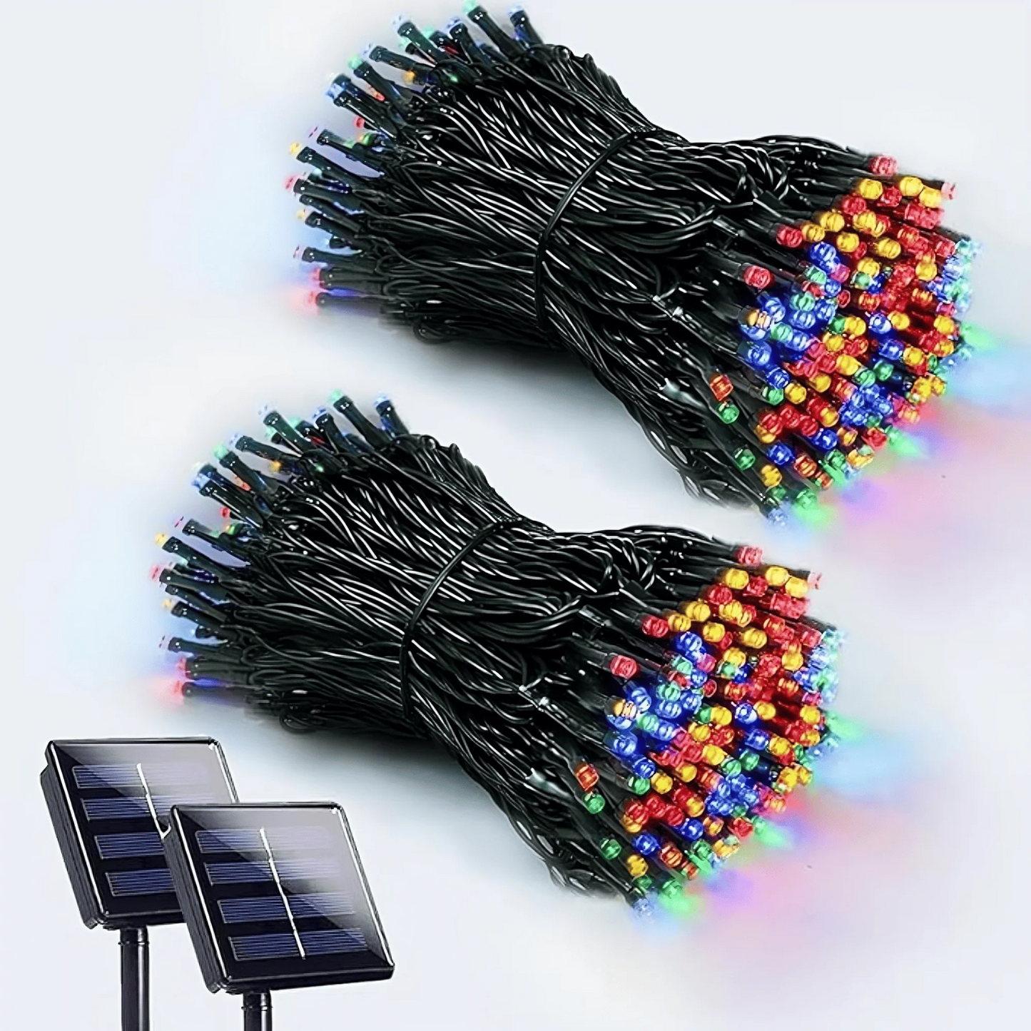 SolarGlow™ - 20 METROS con 200 LUCES LED que brillan gratis toda la noche, todos los días