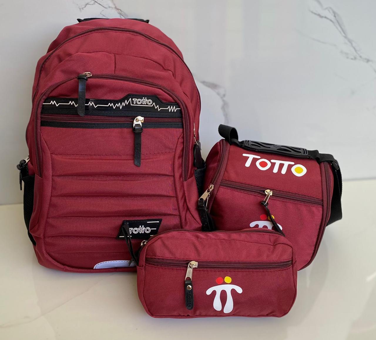 Trio Totto- Morral+Lonchera+Cartuchera