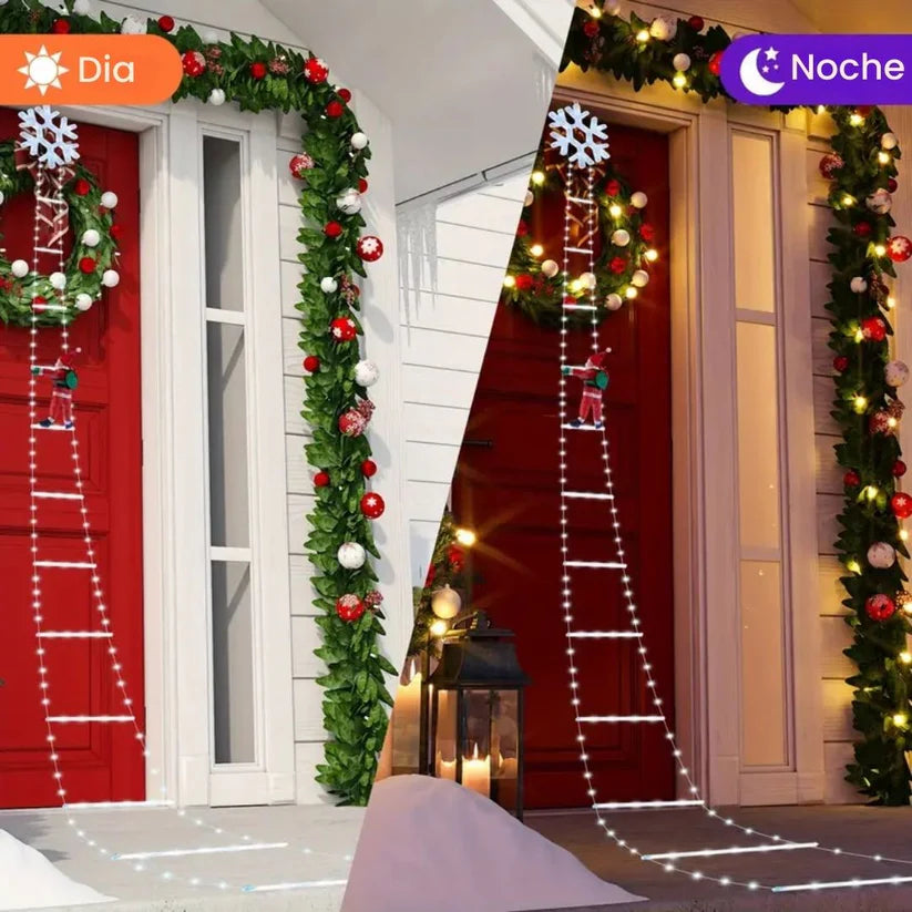 Santa Escalador LED + 2 Regalos Exclusivos (Bombillo Luces Mágicas + Boleta rifa Iphone 17Pro Max)