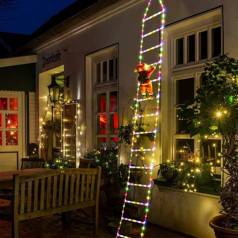 Santa Escalador LED + 2 Regalos Exclusivos (Bombillo Luces Mágicas + Boleta rifa Iphone 17Pro Max)