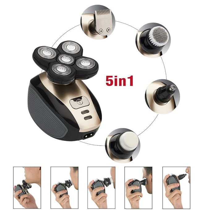 ULTRADESLIZ PRO 5 EN 1: Afeitado al ras sin irritaciones en cabeza, barba y cuerpo
