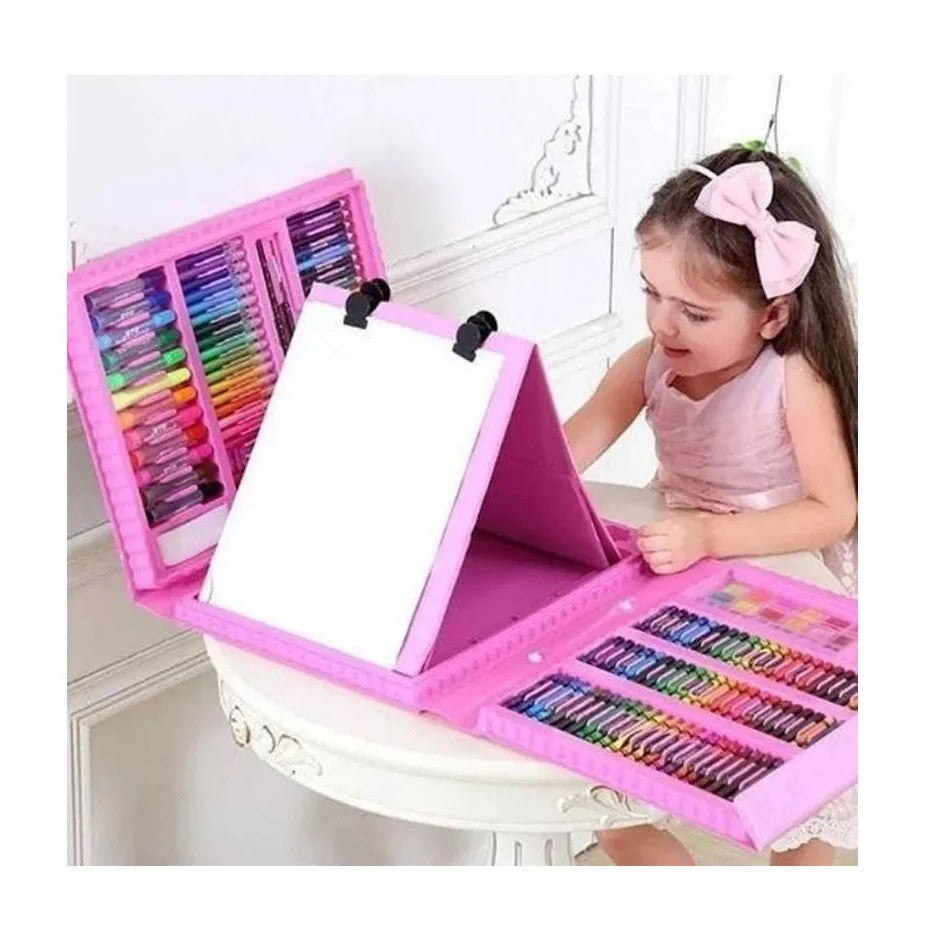 MEGA KIT DE ARTE 208PCS + Rollo de Grafiti Mágico de Regalo