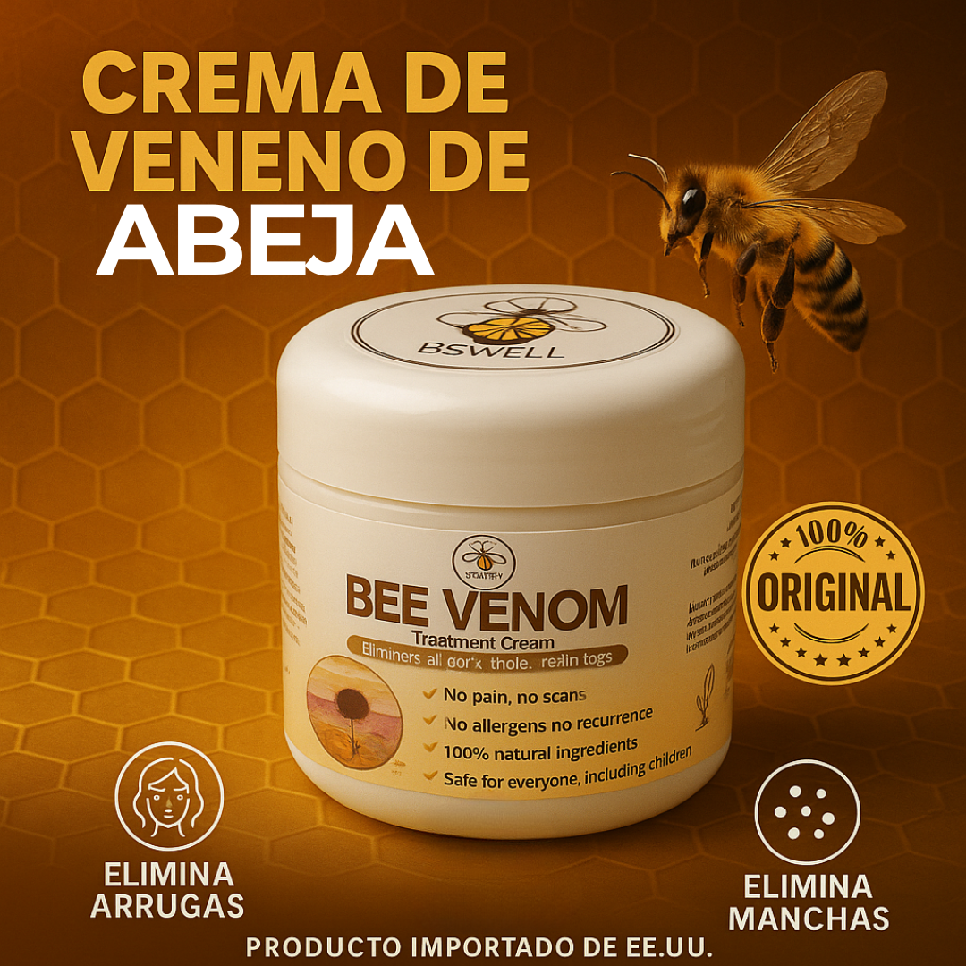 Hecho en EE. UU. ✨ Crema restauradora de la piel con veneno de abeja BeeVenom BsWell® ⏰ ÚLTIMO DÍA CON REGALO