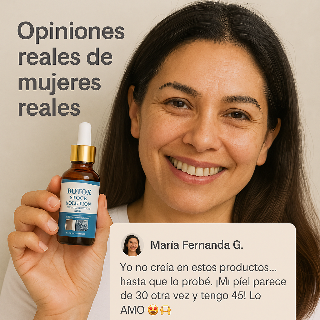 SERUM BOTOX: Reducción notable de líneas de expresión, arrugas