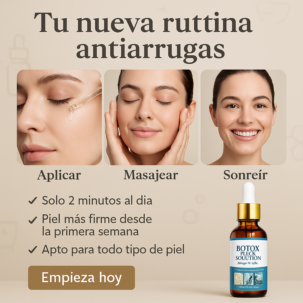 SERUM BOTOX: Reducción notable de líneas de expresión, arrugas