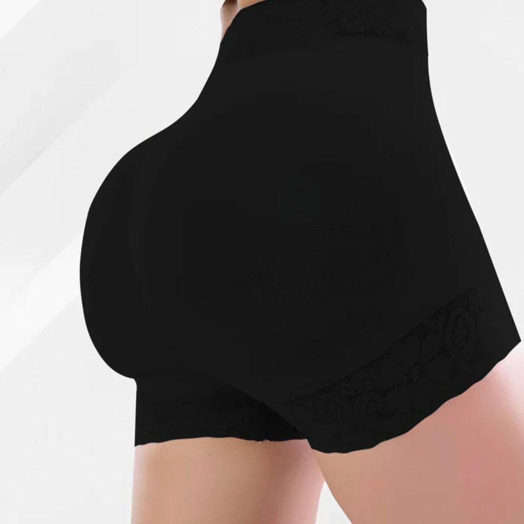 SHORT FAJA LEVANTA COLA: Moldea tu abdomen, afina tu cintura y levanta tus glúteos sin aplanarlos.