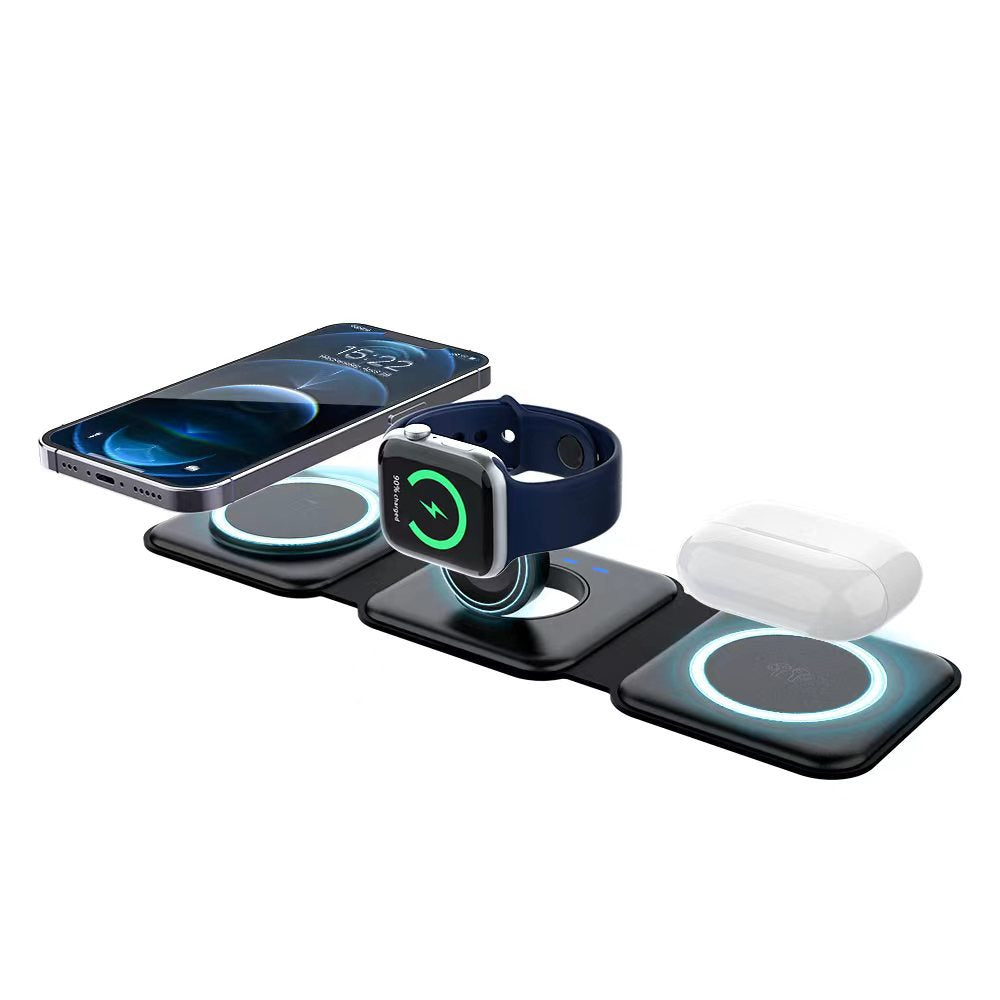 CARGADOR PLEGABLE 3 EN 1: Todo lo que Necesitas en un Solo Cargador para Android y IOS