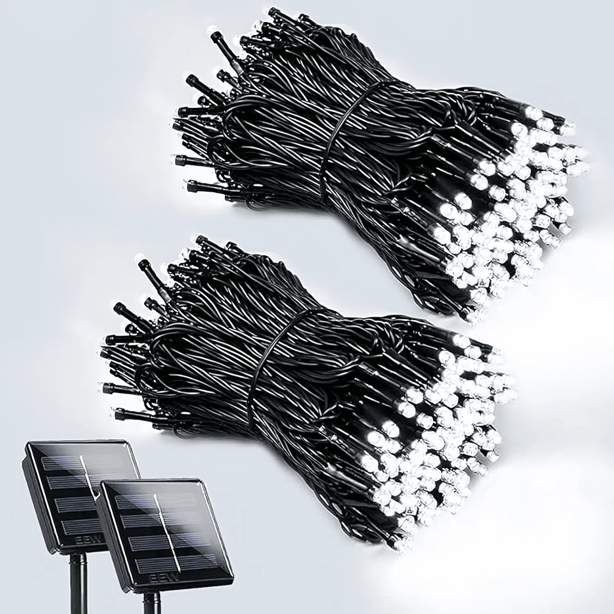 SolarGlow™ - 10Mts- 200 LUCES LED que brillan gratis toda la noche, todos los días