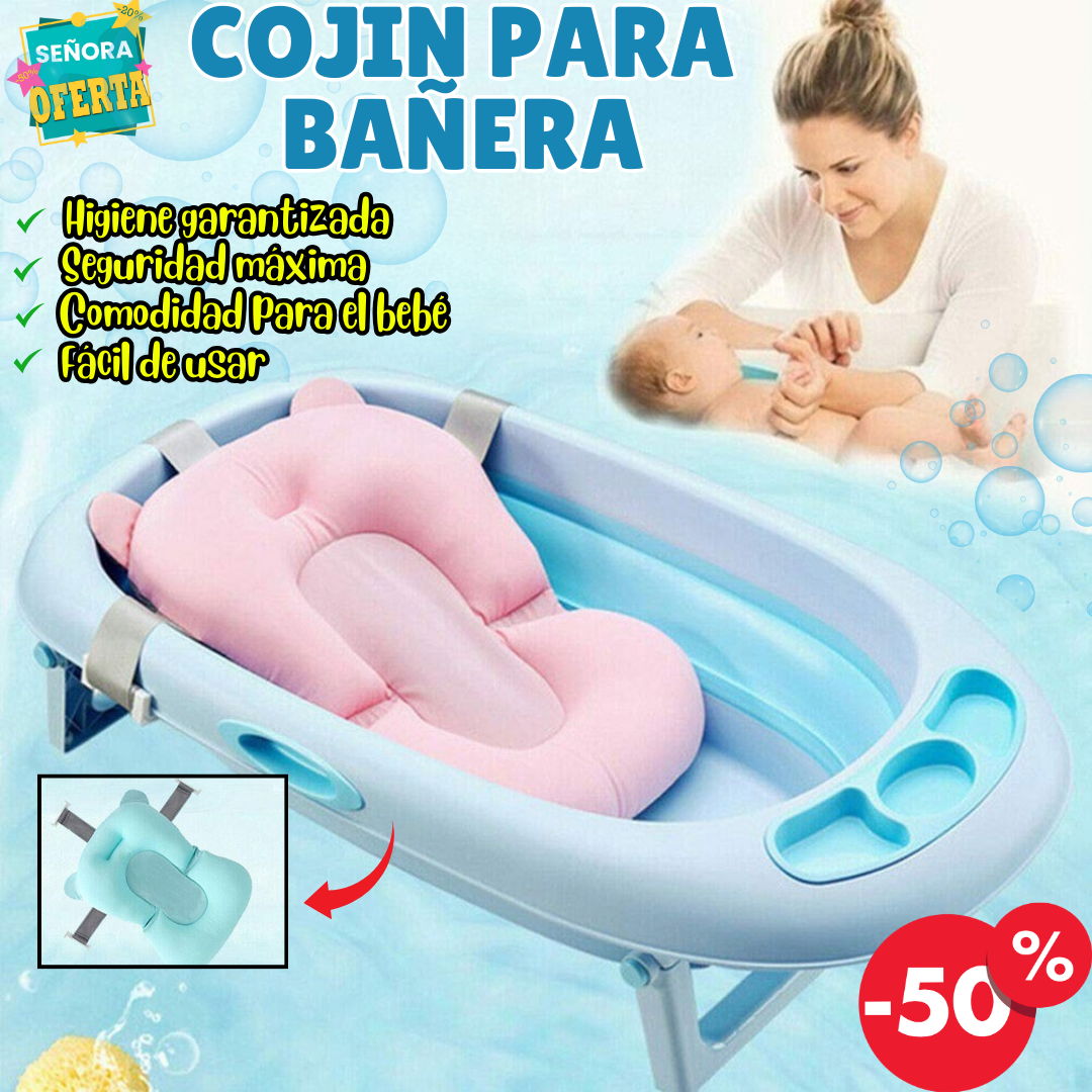 COJIN PARA BAÑERA DE BEBÉ: Almohadilla de Protección