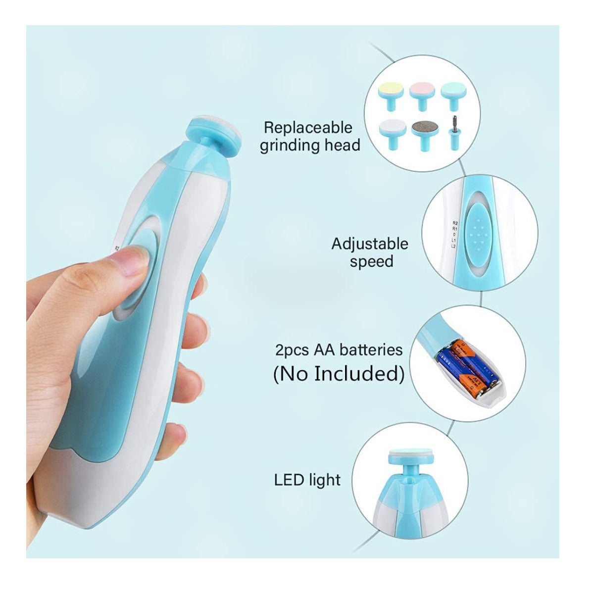 Corta Uñas Lima Pulidor Para Bebe