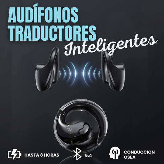 AUDÍFONOS TRADUCTORES INTELIGENTES: Traducción en tiempo real en mas de 144 idiomas