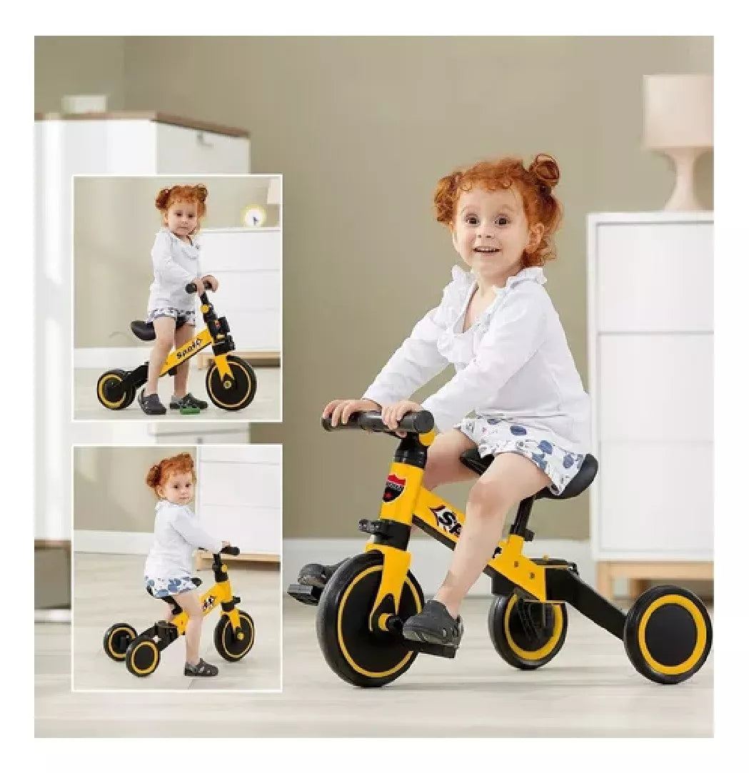 TinyRider™ – 3 modos en 1 solo diseño: Andadera, Triciclo y Bici de Equilibrio