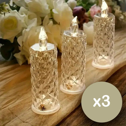 Set X3 Velas efecto cristal | Recupera el amor y la unión familiar