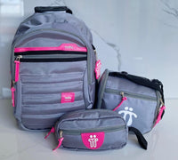 GRIS CON FUCSIA