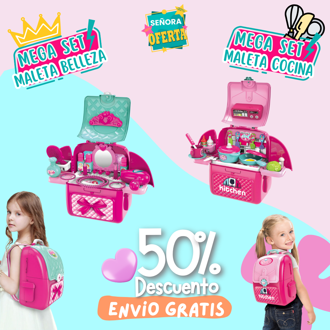 SET MALETA 2 en 1: Little Chef, Little Princess o Little Builder