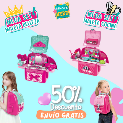 SET MALETA 2 en 1: Little Chef, Little Princess o Little Builder