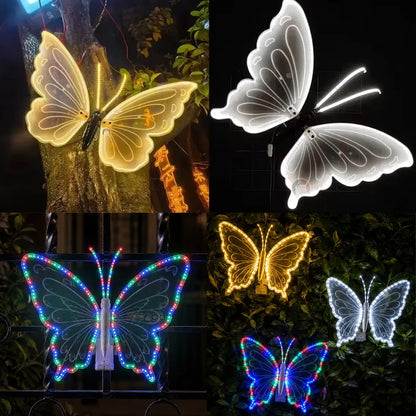 Mariposa Interactiva con Luz LED - Sus alas se mueven de verdad