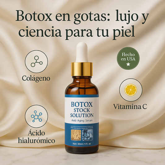 SERUM BOTOX: Reducción notable de líneas de expresión, arrugas