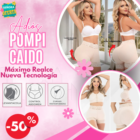 SHORT FAJA LEVANTA COLA: Moldea tu abdomen, afina tu cintura y levanta tus glúteos sin aplanarlos.