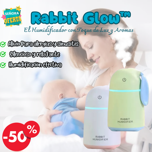 RABBIT GLOW™: El Humidificador con Toque de Luz y Aromas 😊