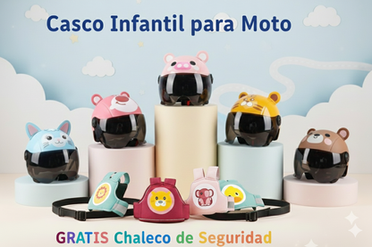 BabyBloom: Casco infantil para moto de alta seguridad - Chaleco GRATIS