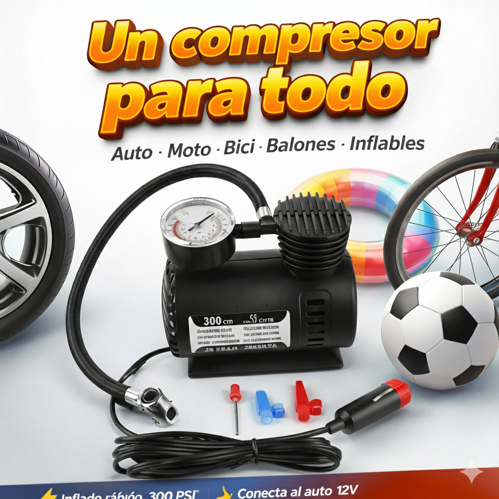 Mini Compresor 300PSI - 20Bares