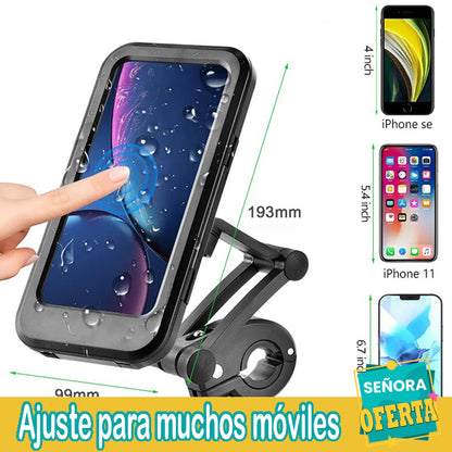 SOPORTE CELULAR MOTO IMPERMEABLE