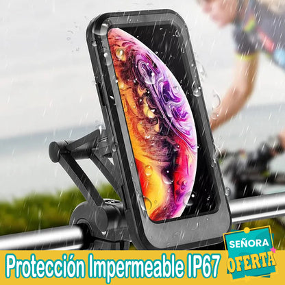 SOPORTE CELULAR MOTO IMPERMEABLE