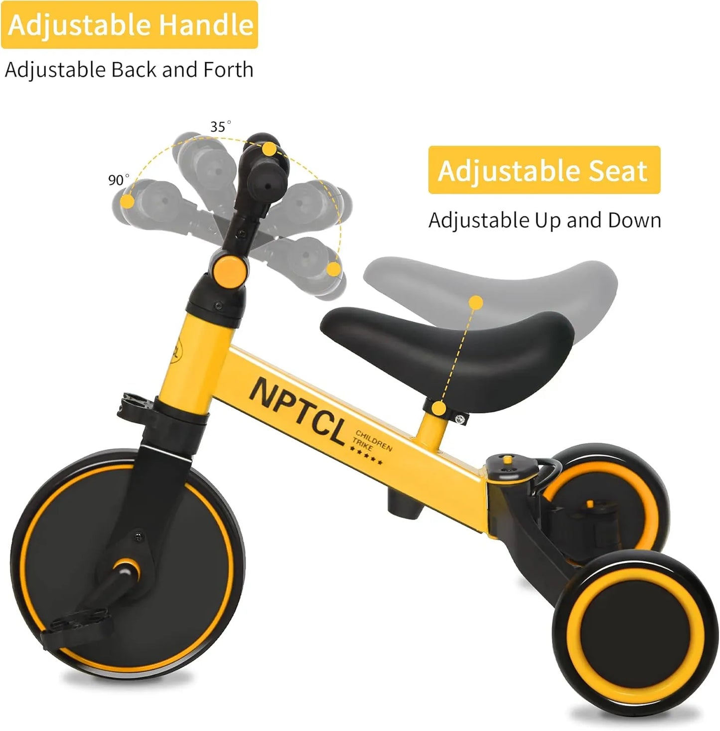 TinyRider™ – 3 modos en 1 solo diseño: Andadera, Triciclo y Bici de Equilibrio