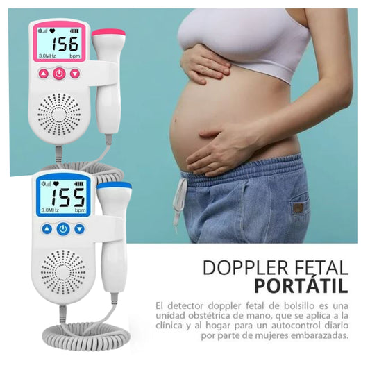 Monitor Fetal Portatil para Doppler de Grado Profesional