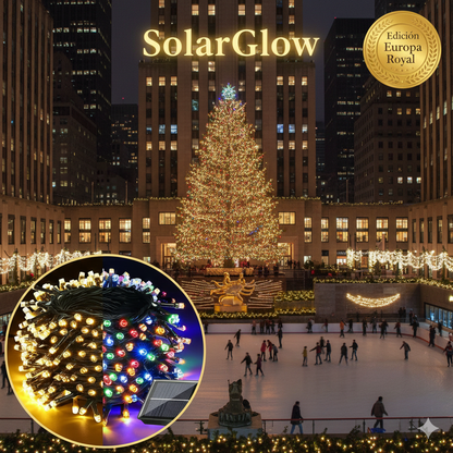 SolarGlow™ - 20 METROS - 200 LUCES LED que brillan gratis toda la noche, todos los días
